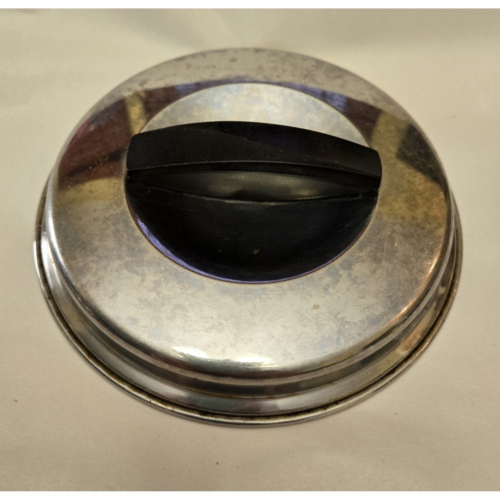 Vintage Flint Ware Cookware Pot 6" LID ONLY Ekco‎ USA Stainless Steel Cooking